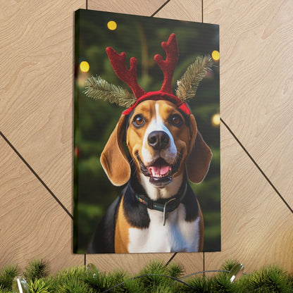 Christmas Beagles wall decor