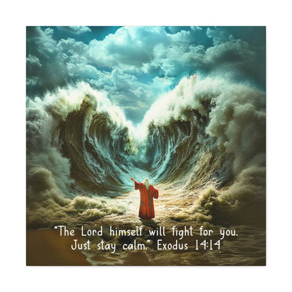 the Lord himself will fight for you painting pastor appreciation gift