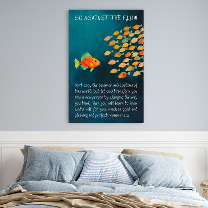 Go Against the Flow wall hanging