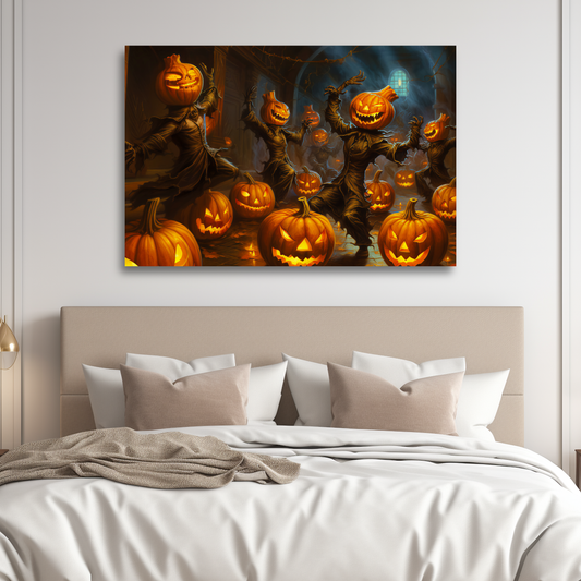 aesthetic Halloween pumpkin wall decor