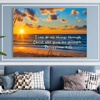 Philippians 4:13 large poster scenic landscape