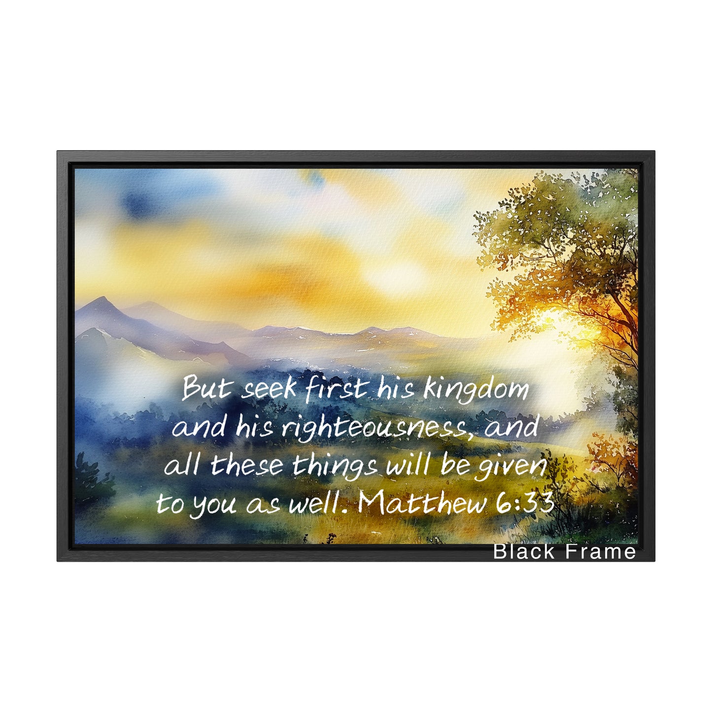 matthew 6:33 bible verse decoration