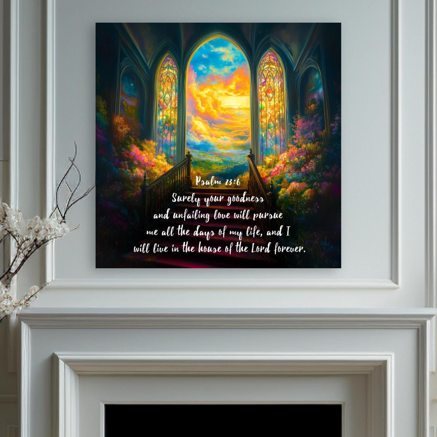 christian art gifts wall decor psalm 23 bible verse decoration