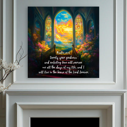 christian art gifts wall decor psalm 23 bible verse decoration
