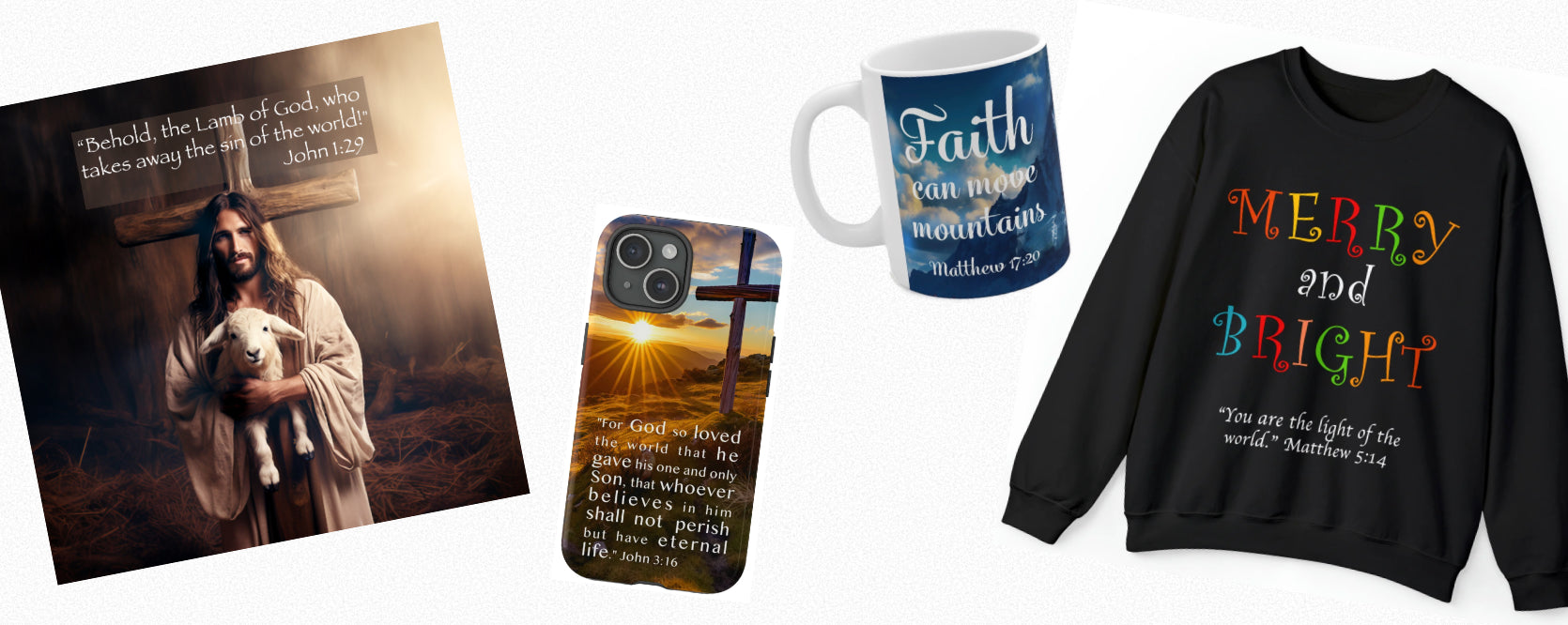 gifts for christians canvas prints phone cases coffee mugs apparel