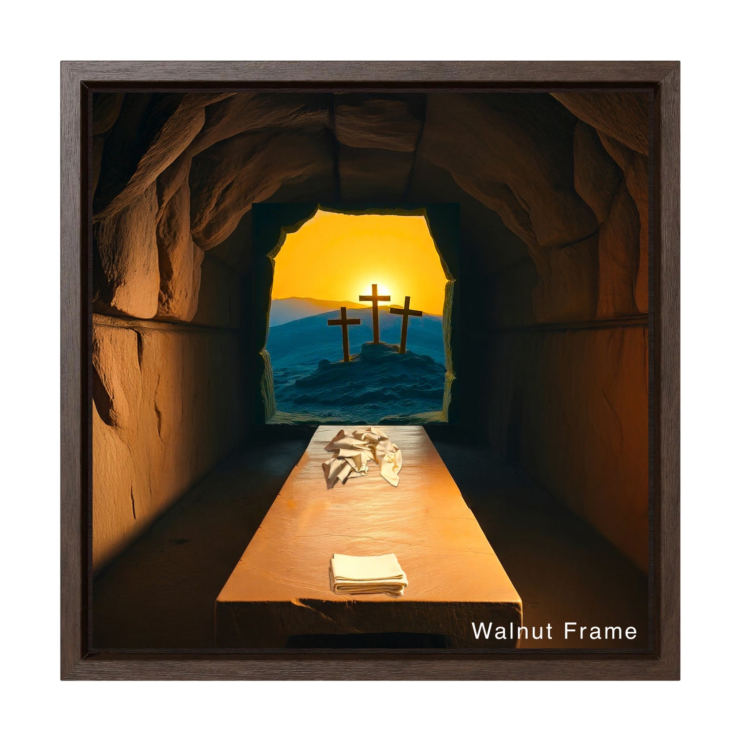 Christian Easter wall hanging wooden frame