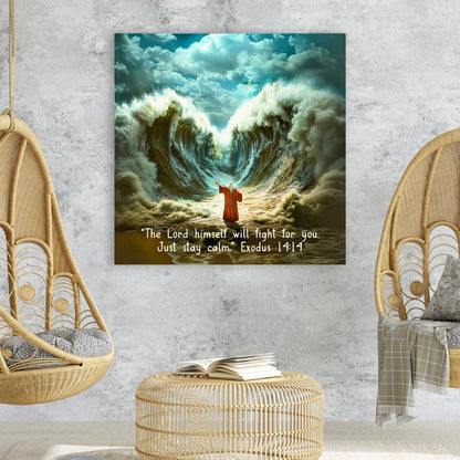 Scripture quote picture wall decor square