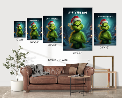 the grinch canvas print