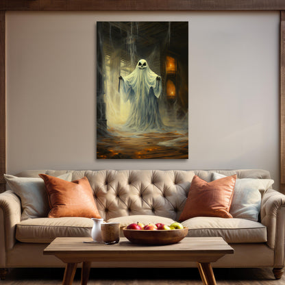 aesthetic ghost halloween ghost wall art