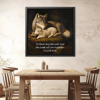 christian art decor bible verse canvas print