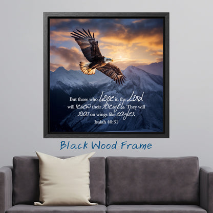 they will soar high on wings like eagles indoor decor Isaiah 40:31 scripture decoration