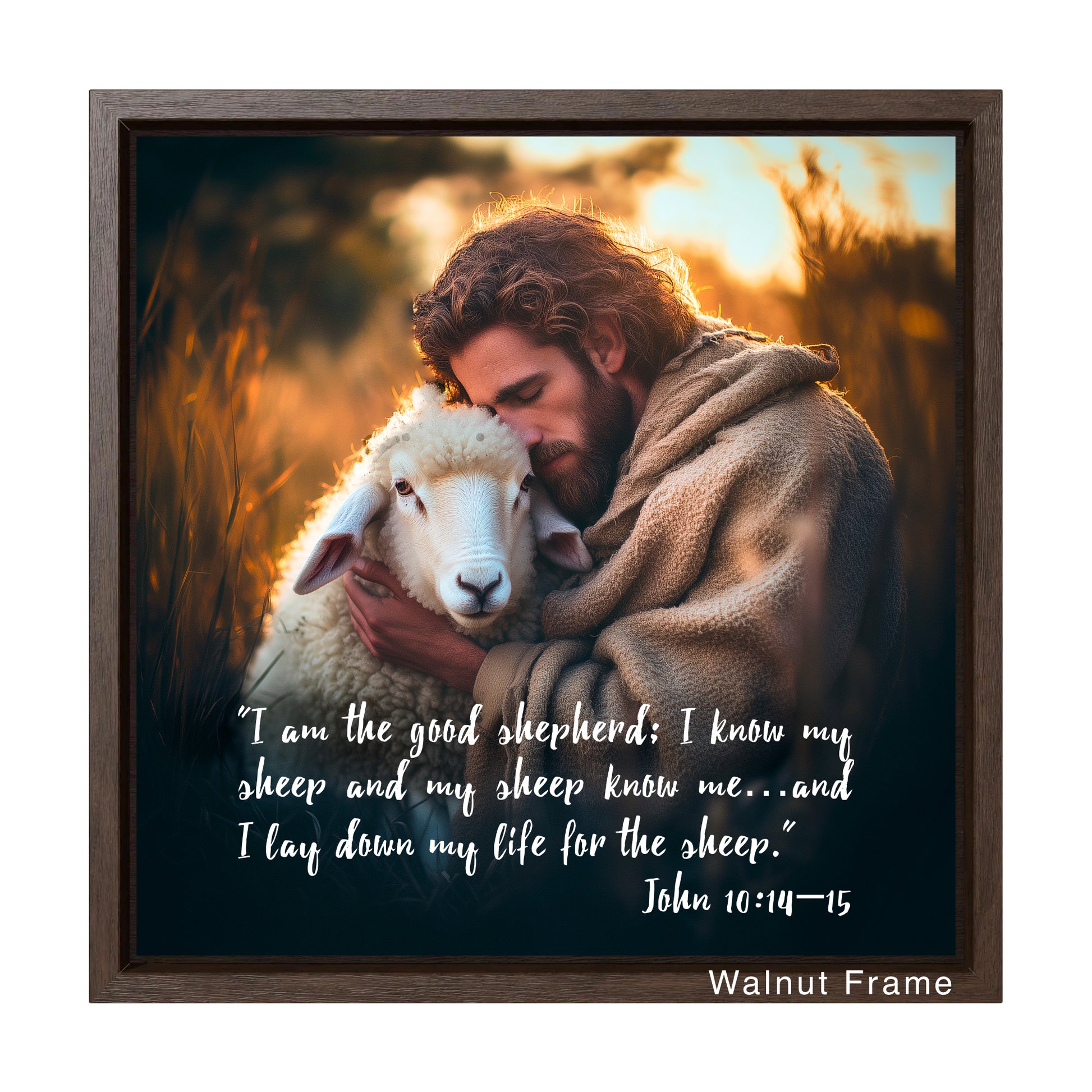 easy ready to hang christian wall art jesus with lamb