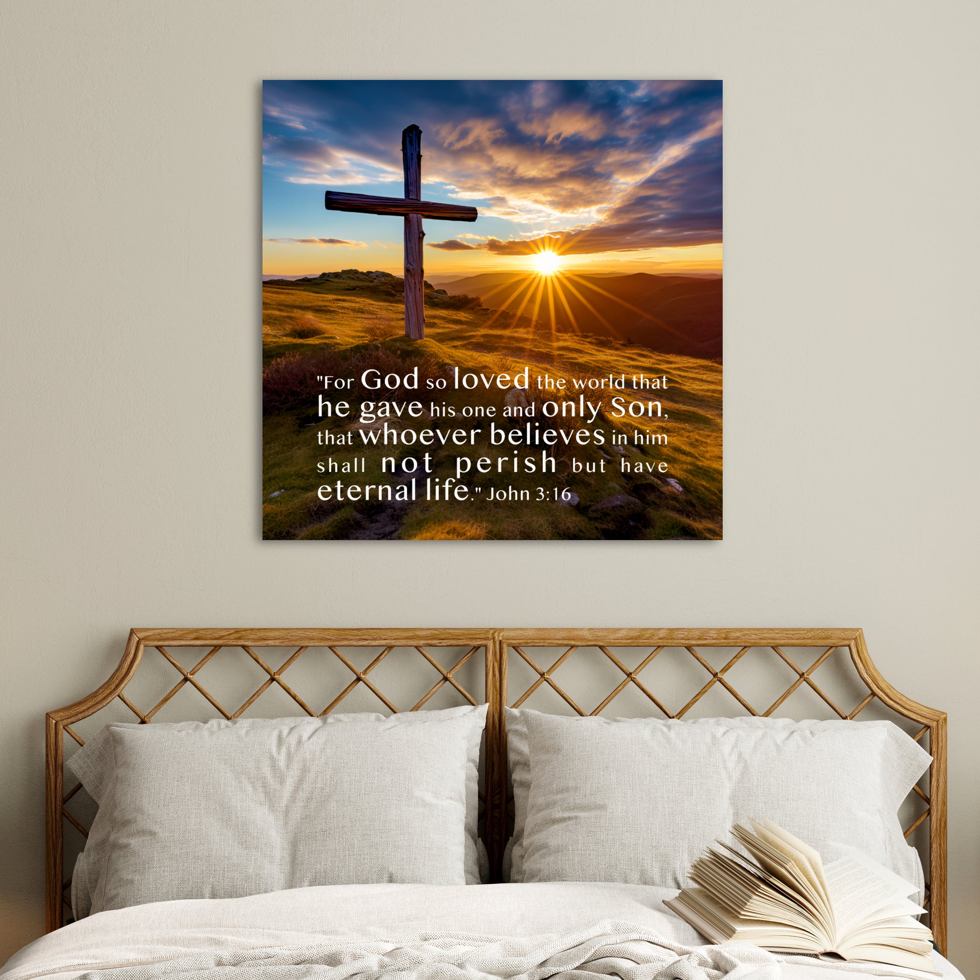 John 3:16 decor, for god so loved the world