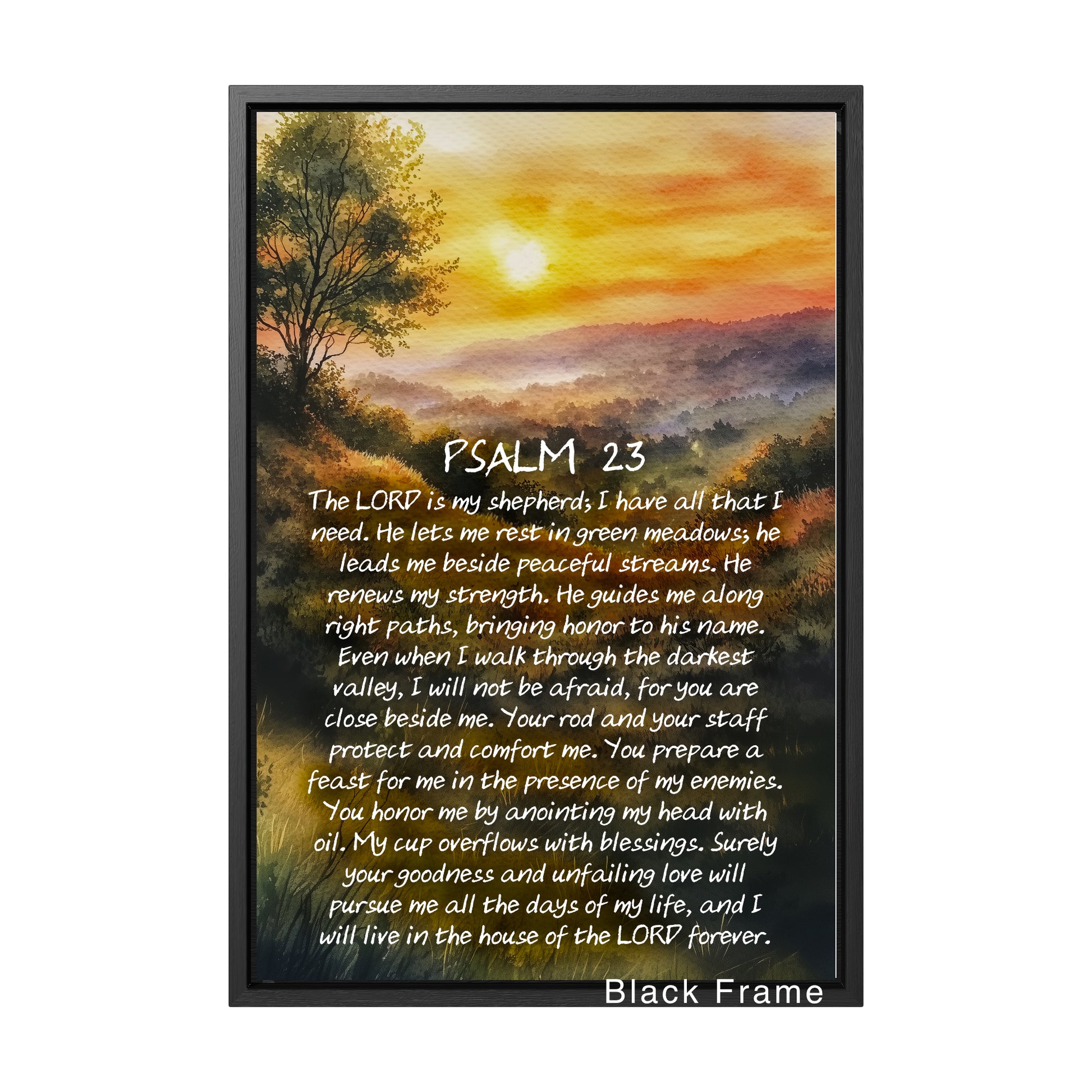 large poster unframed no frame psalm 23