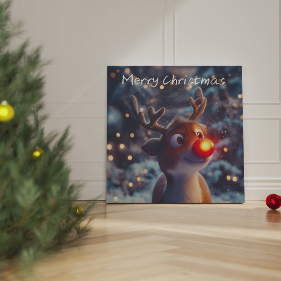 Merry Christmas reindeer wall art picture photo funny, unique gift idea