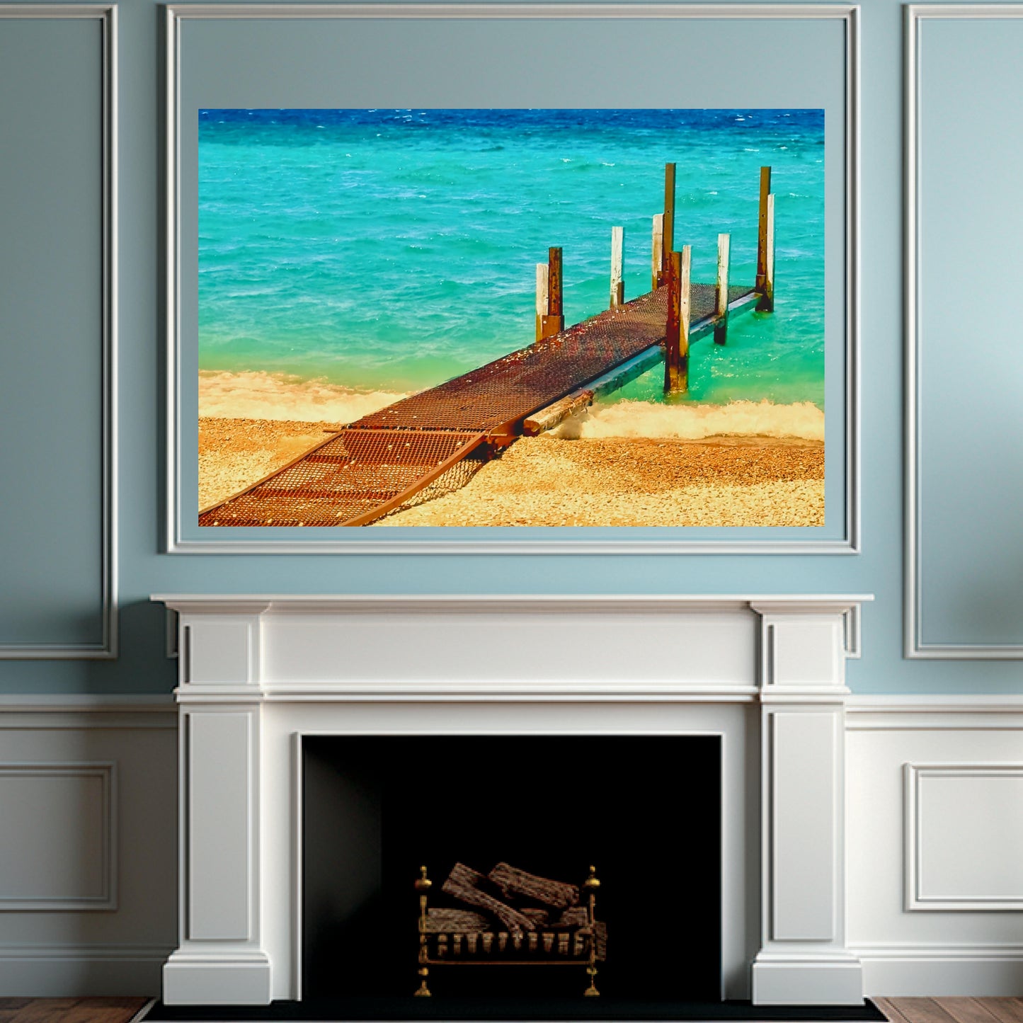 aesthetic Lake Michigan wall decor, lake house decor