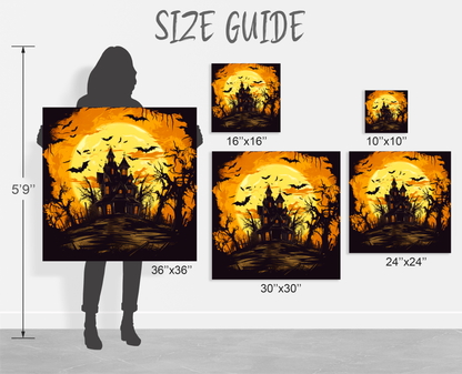 haunted house canvas prints