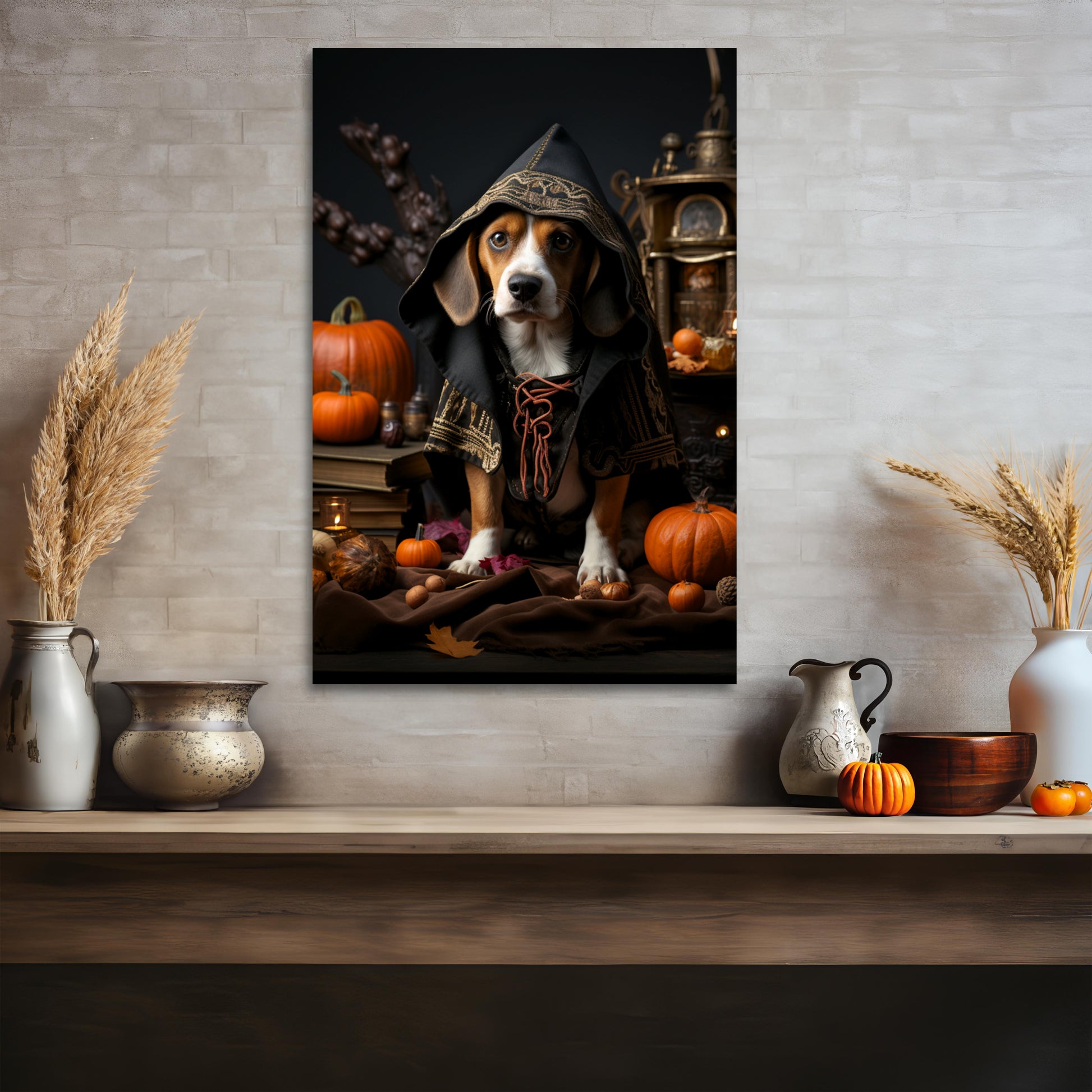 Beagle aesthetic halloween art