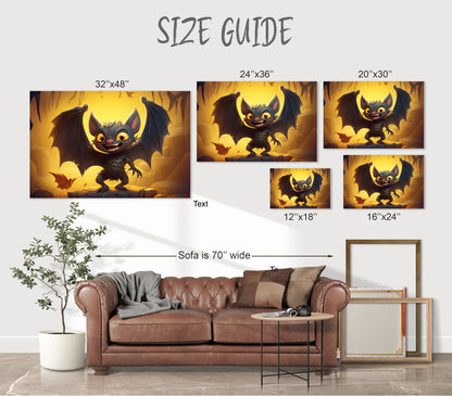 Halloween cartoon bat decor indoor