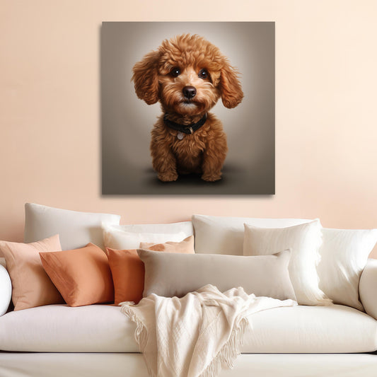 aesthetic poodle wall decor art, poodle art decor