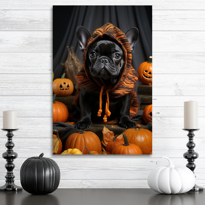 Bulldog aesthetic halloween art