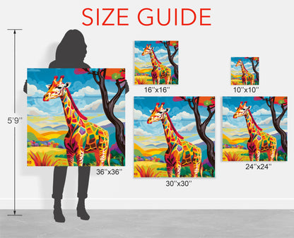 aesthetic giraffe wall art