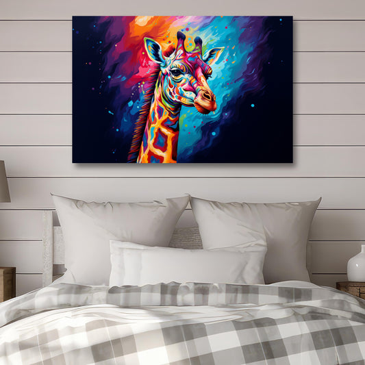 aesthetic modern art giraffe wall decor painting