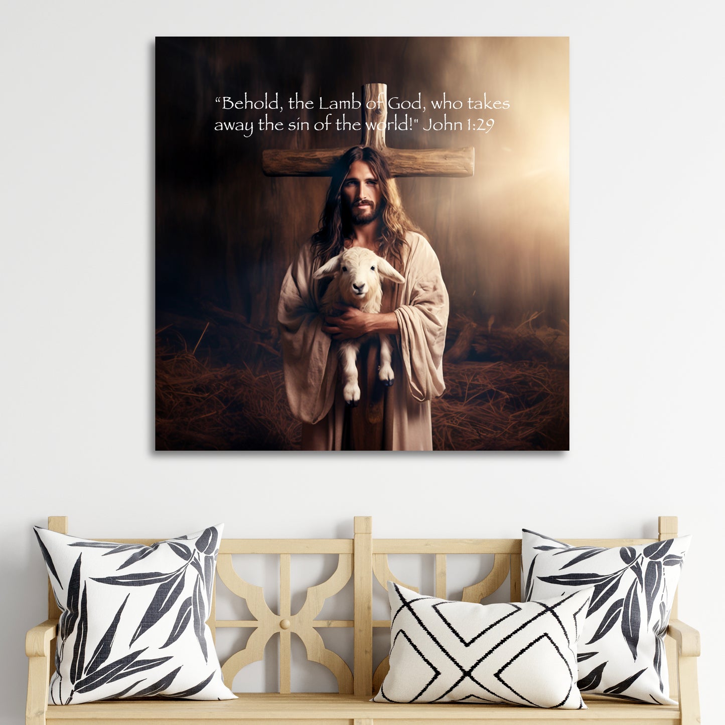 jesus is the lamb of god wall decor art prints john 1:29