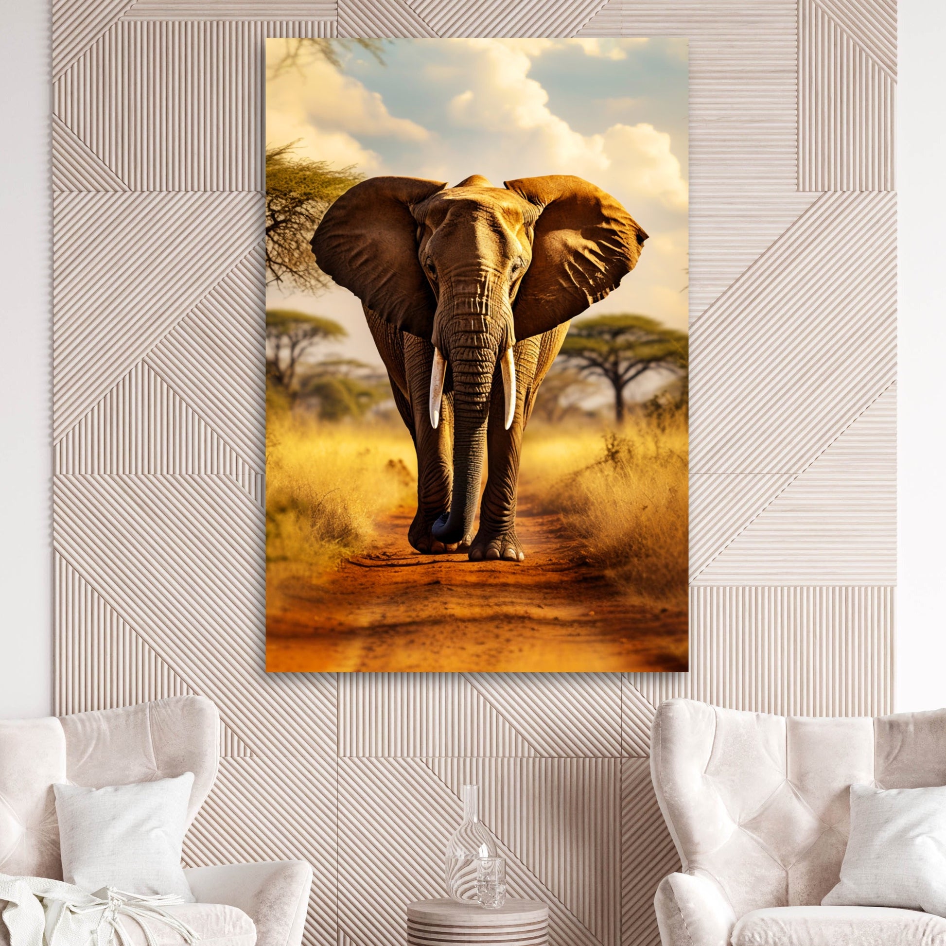 aesthetic african elephant wall decor