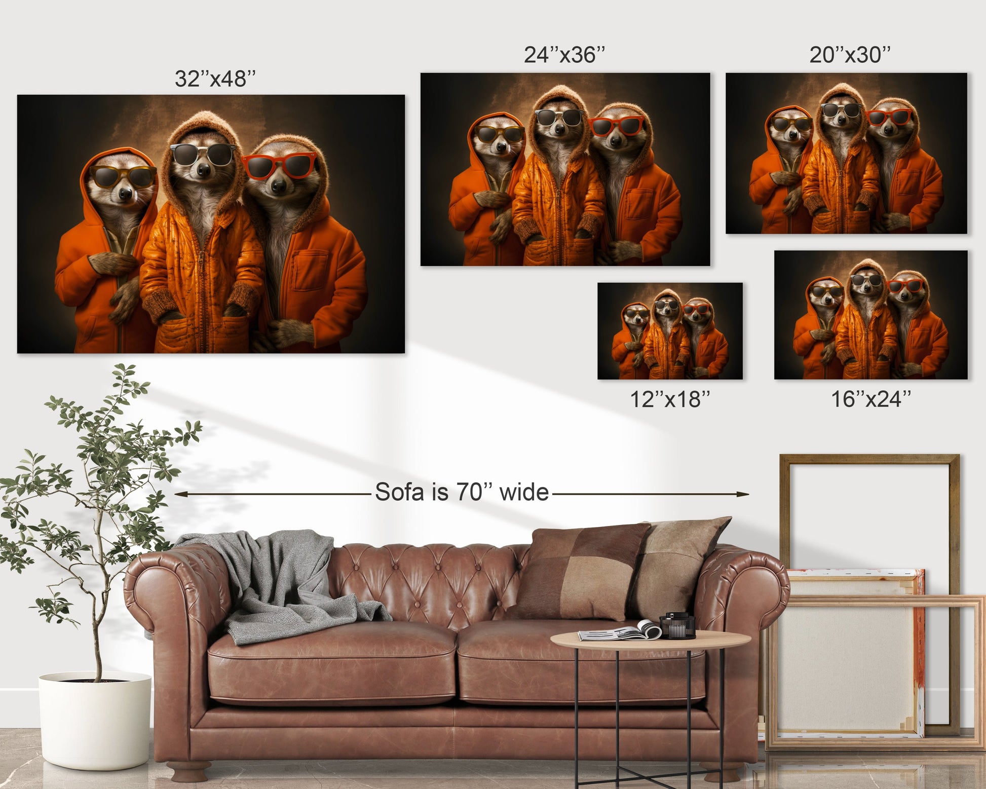Meerkats wall art