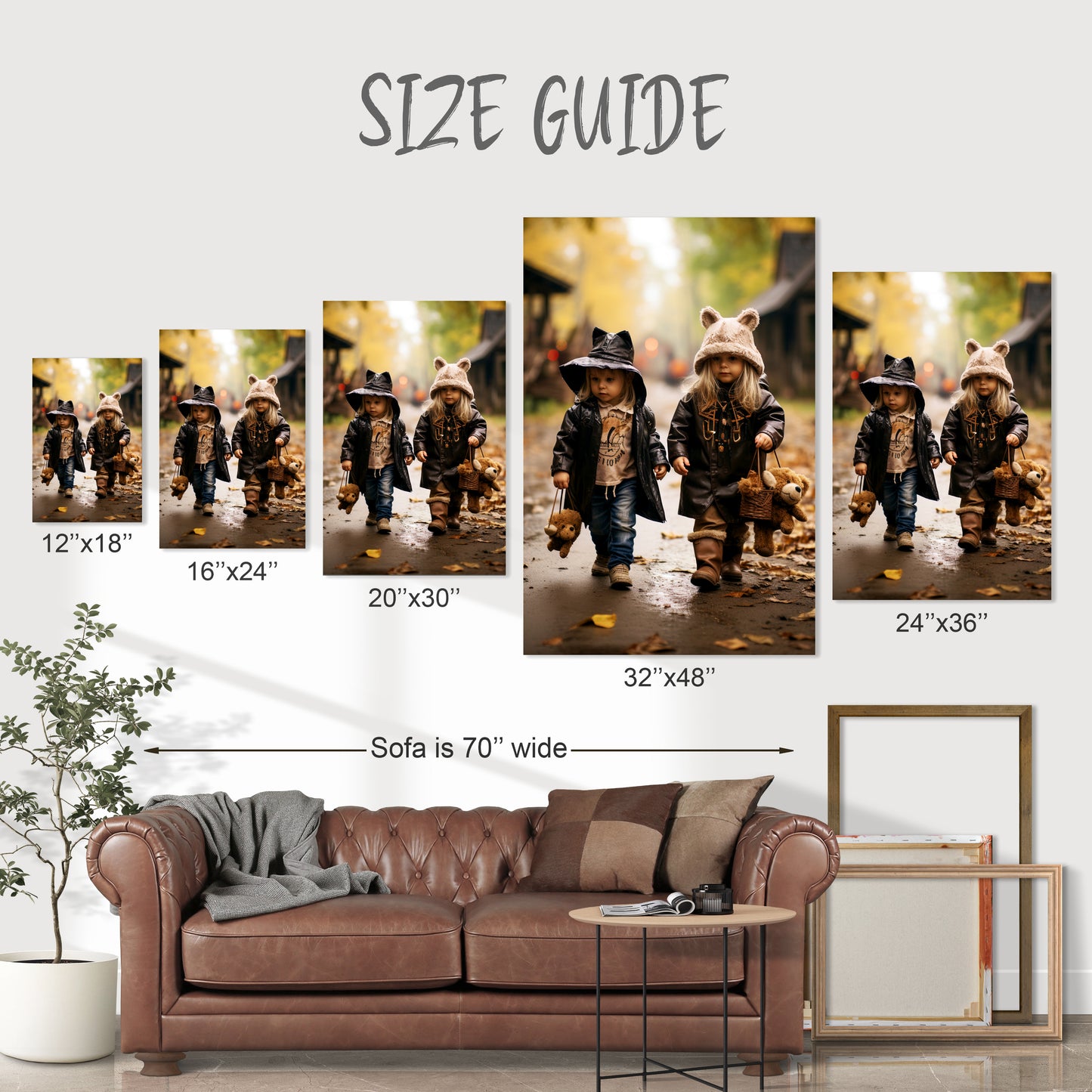 trick-or-treaters aesthetic canvas prints