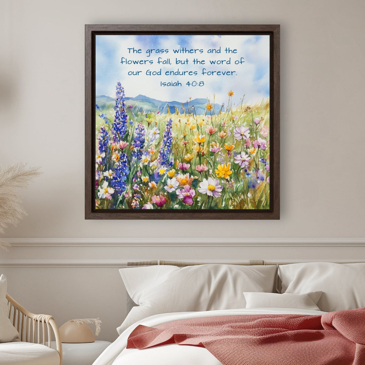 unique gift idea for christian isaiah 40 8