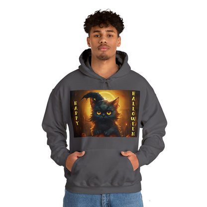 black cat halloween hoodie