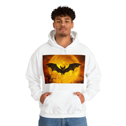 Bat Halloween Hoodie Men's Women's Black Grey White Small Medium Large XL XXL XXL Halloween Hooded Sweatshirts